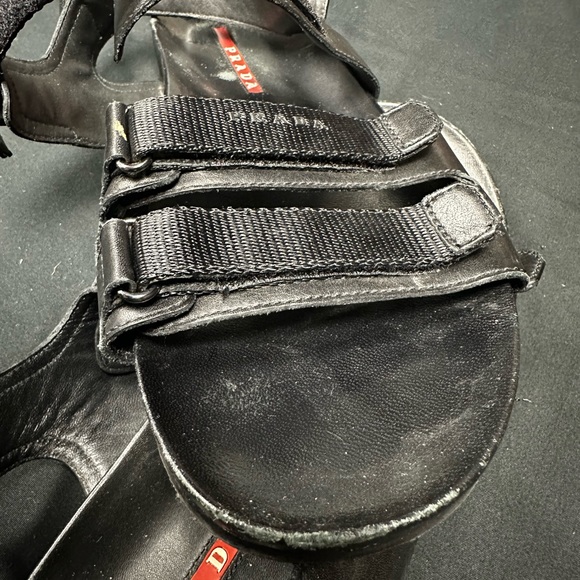 Prada men sandals leather and rubber size 10 ( Prada) - Picture 4 of 5